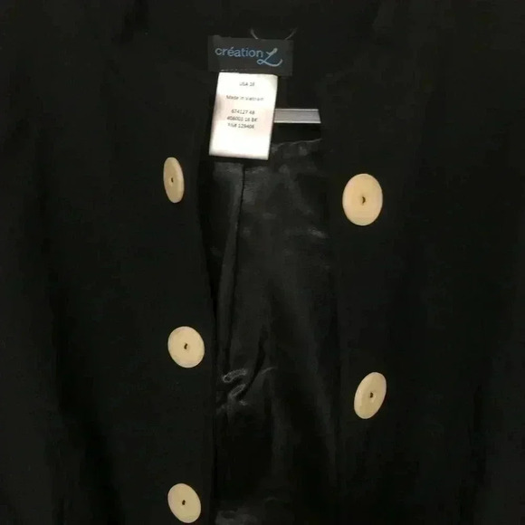 Short blazer w. decorative buttons black - Picture 5 of 11